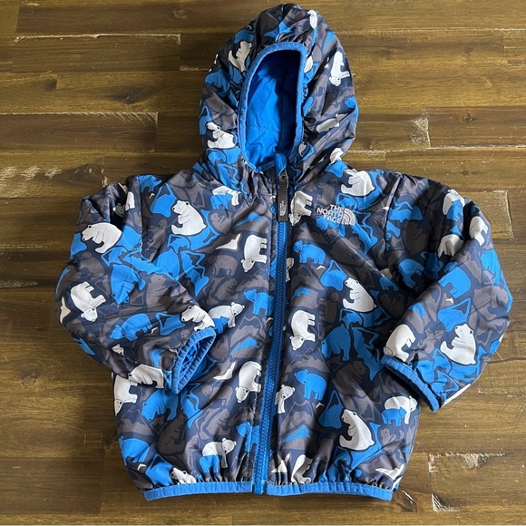 The North Face  Blue Bear Print Jacket - Picture 1 of 10